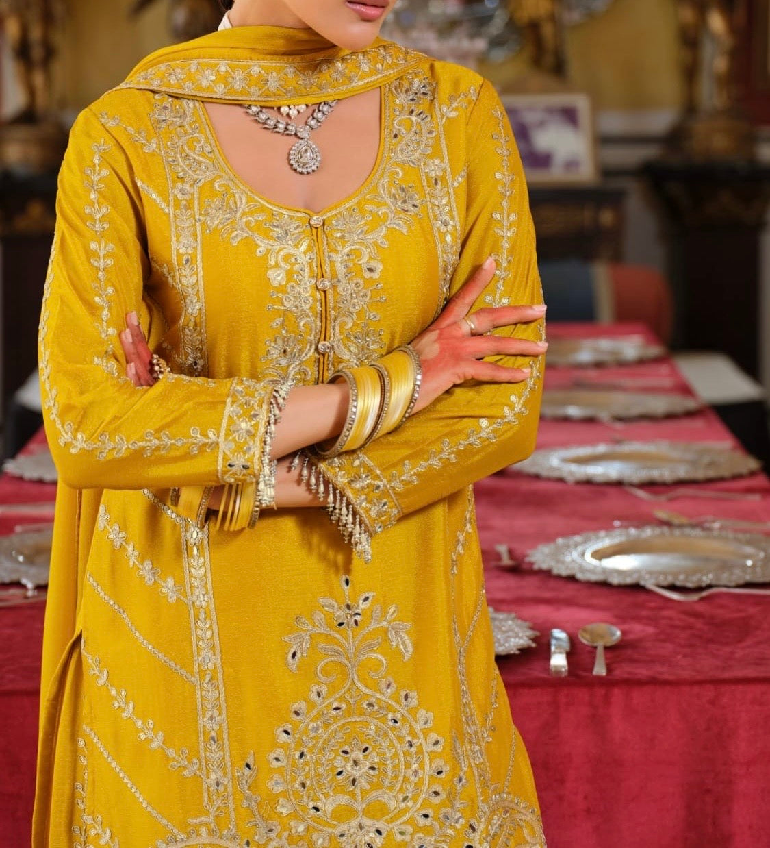 Festive Glow Sharara Set (Set of 3)
