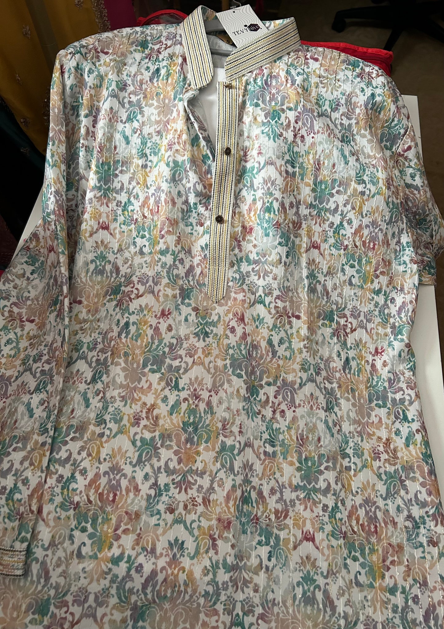 Thread Work Pattern Kurta Pajama