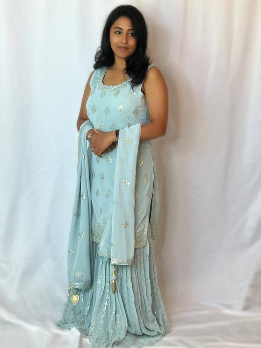 pastel blue sharara