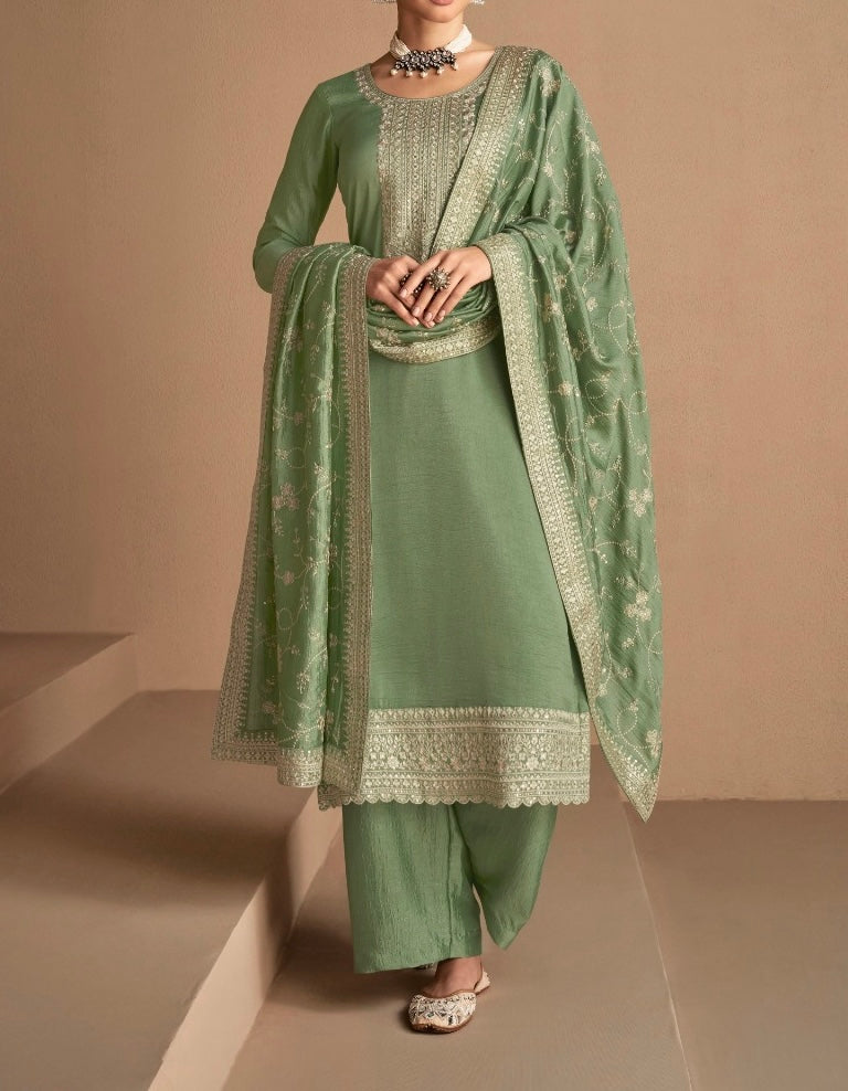 Premium Silk Salwar Suit ( Set of 3)