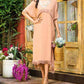 Peach Dress with ruffles | Desipartywear