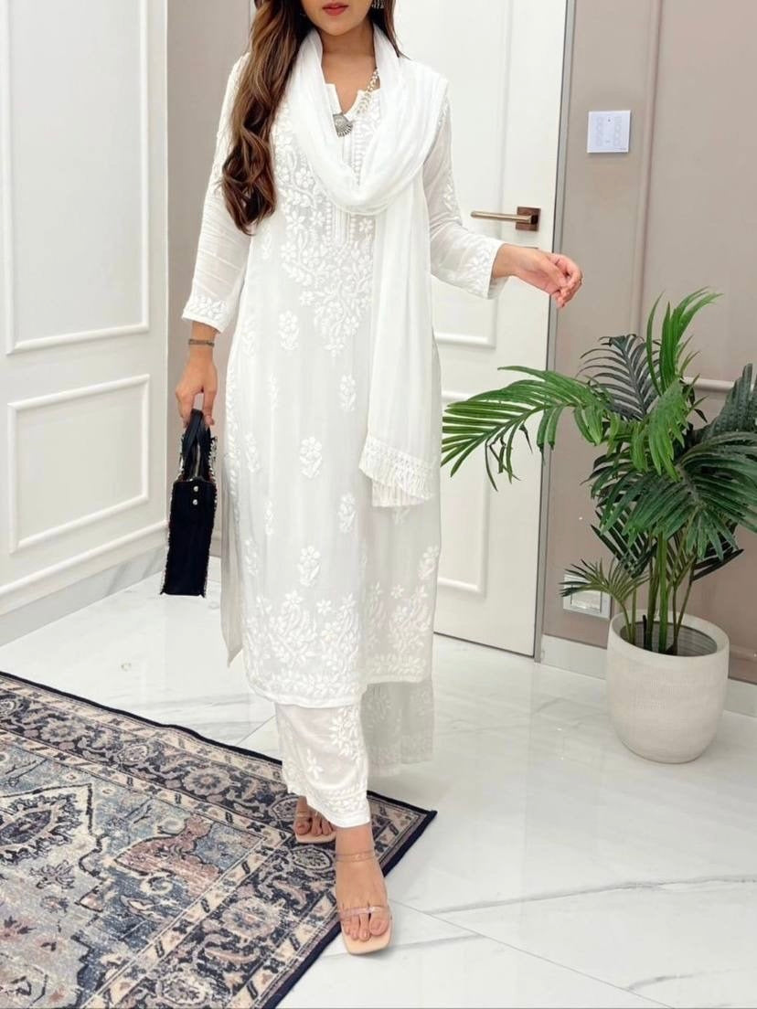 White Salwar Suit