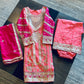 carrot pink designer work salwar suit