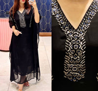 Thumbnail for Georgette Kaftan Dress | Desipartywear