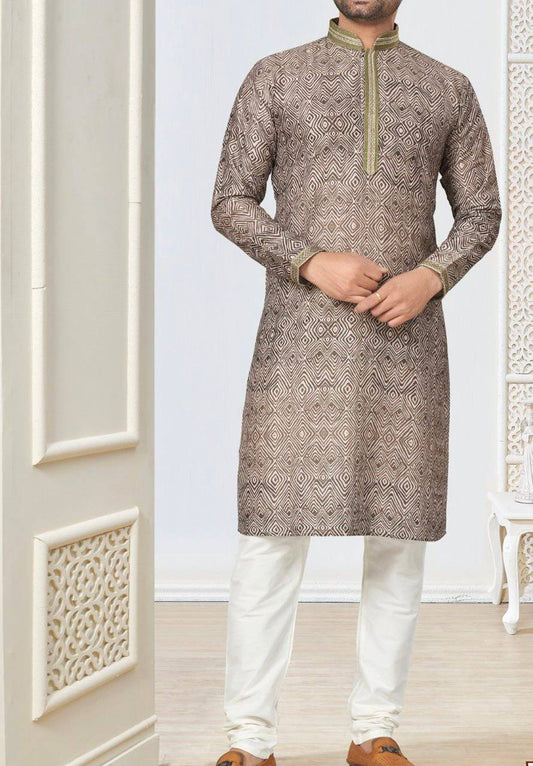 Cotton Pattern Kurta Pajama | Desipartywear