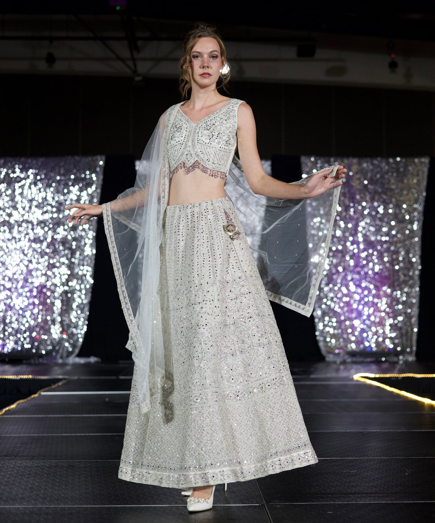 White Exquisite Bridal Lehenga