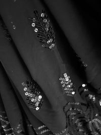 Thumbnail for black sequin saree