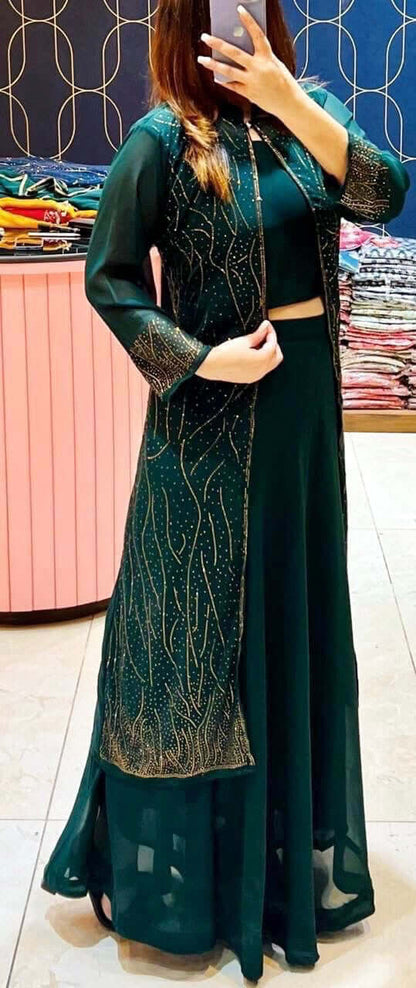 Georgette Shrug Set