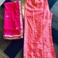 carrot pink designer work salwar suit