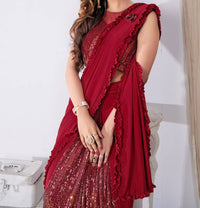Thumbnail for ready wear sequin saree