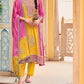 Yellow designer work Salwar Suit ( Set of 3)