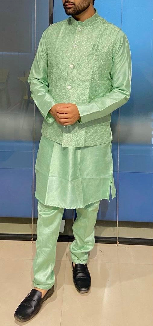 Kurta Pajama with Koti