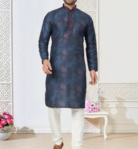 Thumbnail for Cotton Pattern Kurta Pajama | Desipartywear