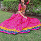 pink cotton chaniya choli
