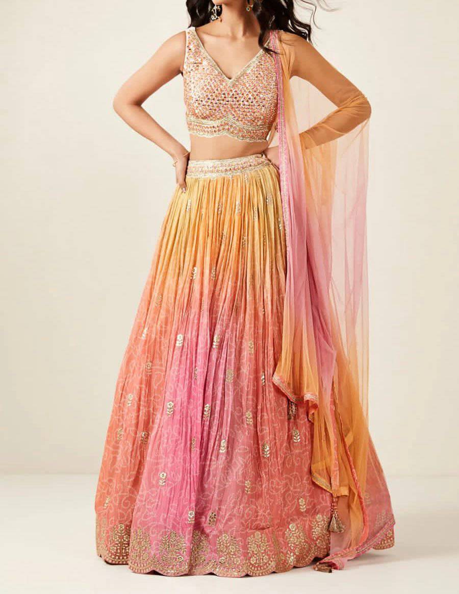 Buy Pastel Baby Pink Color Satin Silk Lehenga Choli, Cocktail Wear Wedding  Lehenga, Designer Bridesmaids Lehenga, Made to Measure Stitched Dress  Online in India - Etsy