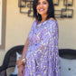 purple sequin saree