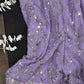 Purple Sequin Saree with ready to wear blouse - Desipartywear